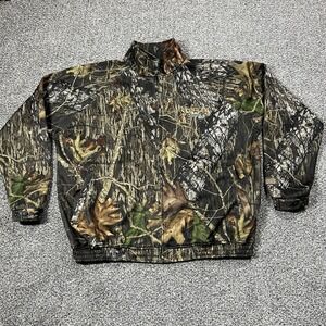 Scent Lok Jacket Mens XL Brown Full Zip Mossy Oak Camo Zip Pockets Hunting‎